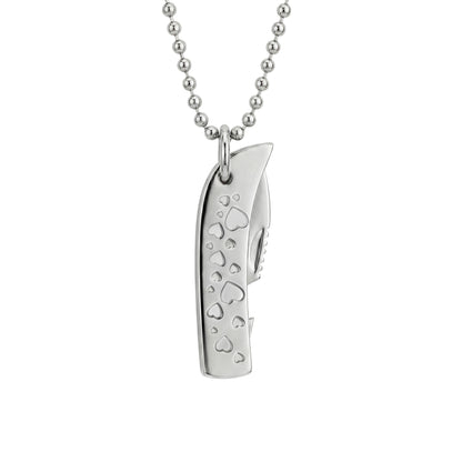 Single Heart Knife Necklace
