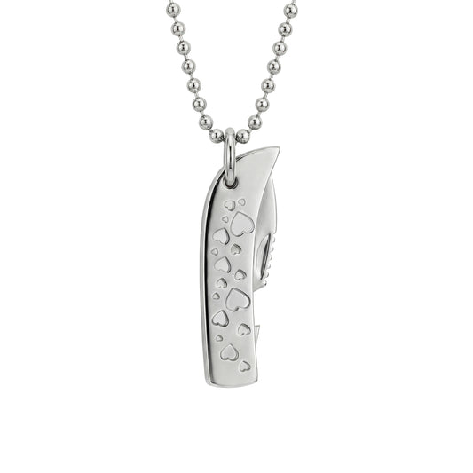 Single Heart Knife Necklace
