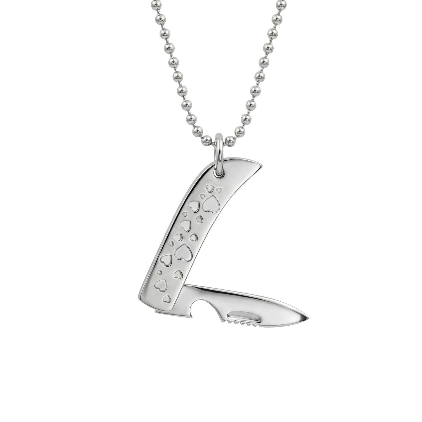 Single Heart Knife Necklace
