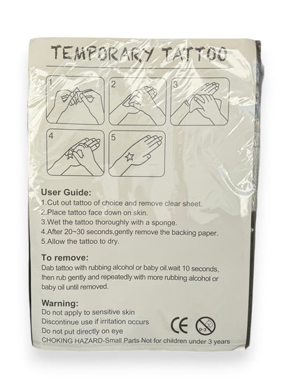 Temporary tattoos set