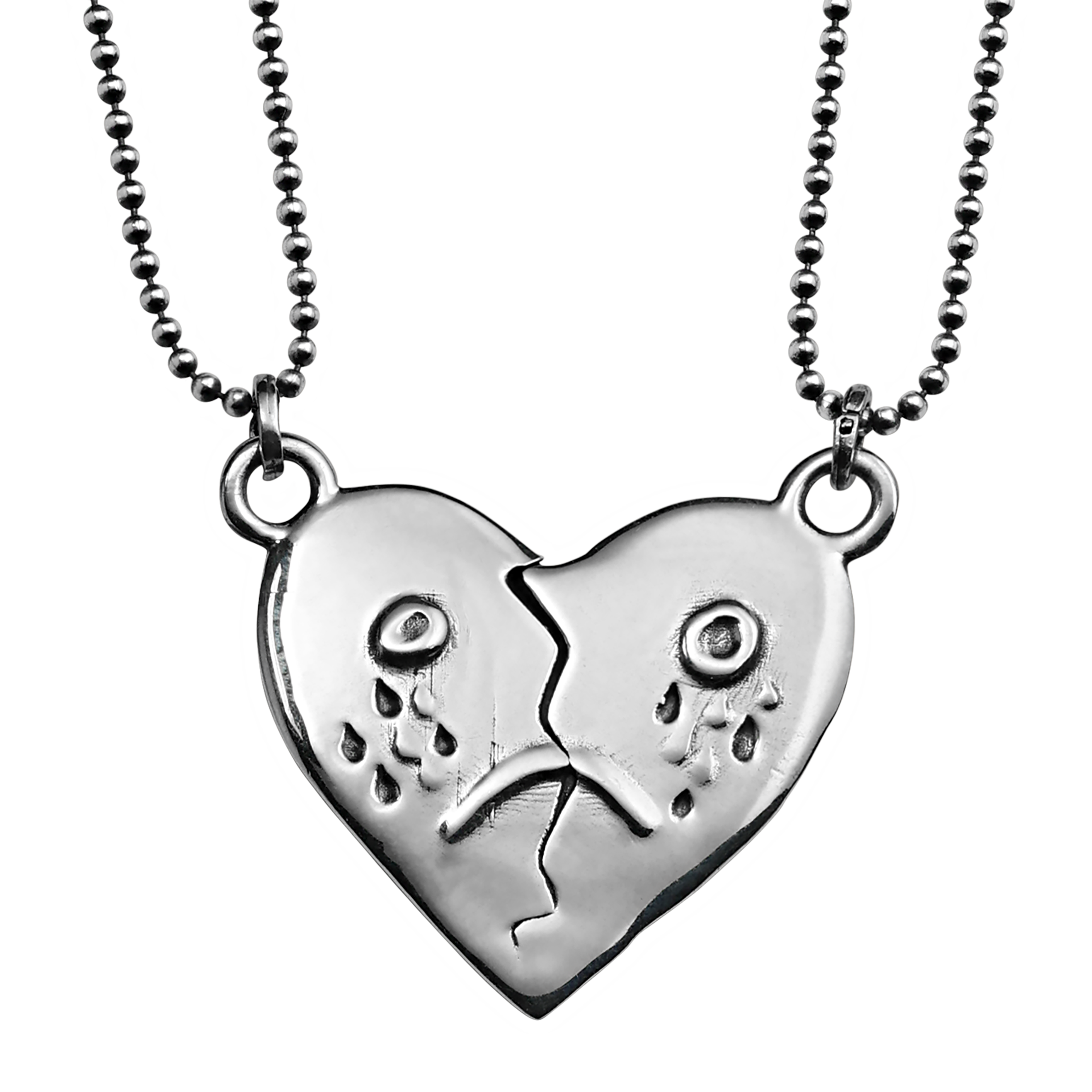 Buy Couple Half Broken Heart Set Necklace, Split Hearts Necklaces Set, Set  of 2 Split Parted Heart Necklace, Special Half Heart Necklace Online in  India - Etsy