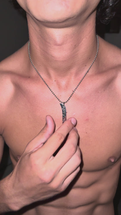 Single Heart Knife Necklace